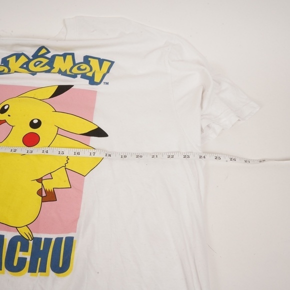 Pokemon Pikachu Graphic Men’s T-Shirt‎ 2XL White Yellow Anime TV Show - Picture 7 of 8